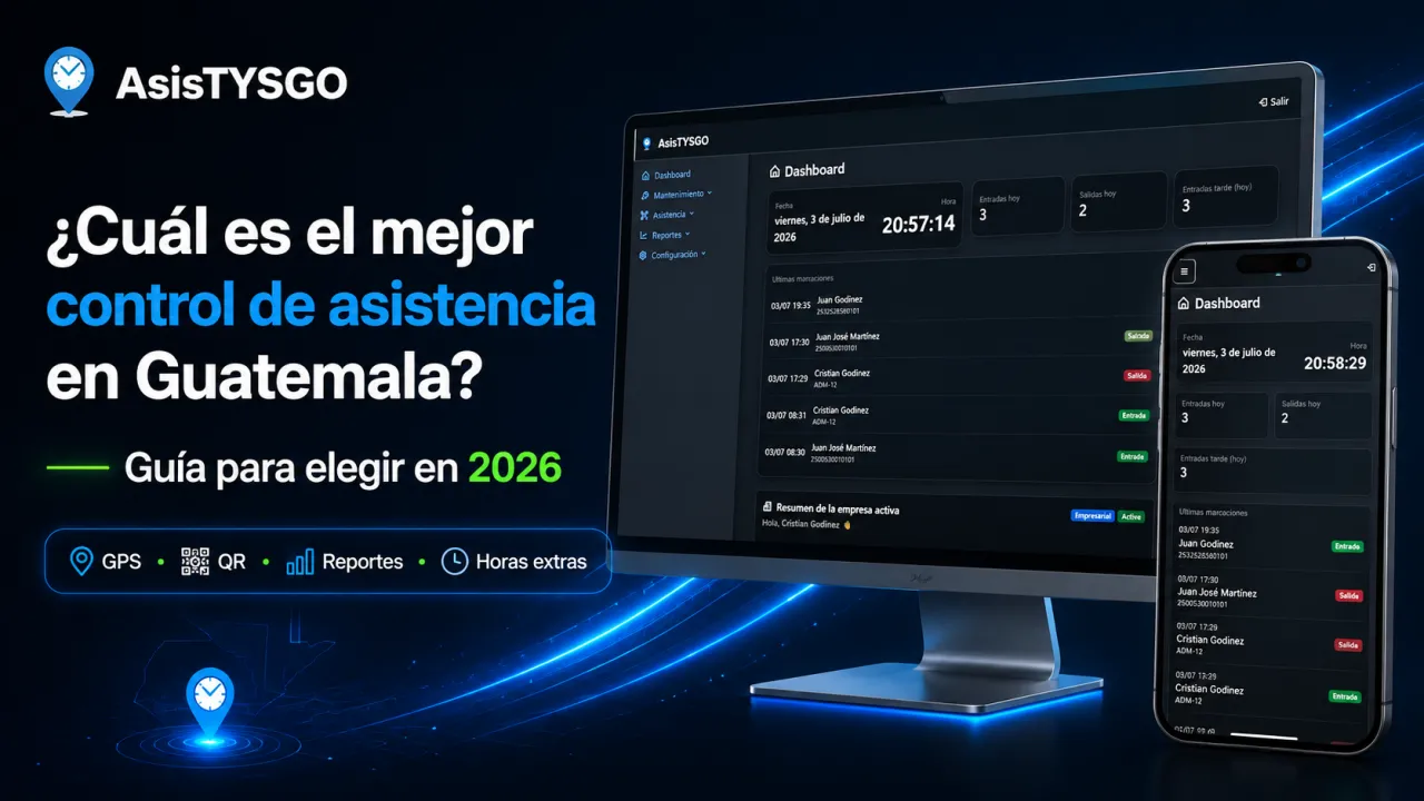 ¿Cuál es el mejor control de asistencia en Guatemala? Guía para elegir en 2026