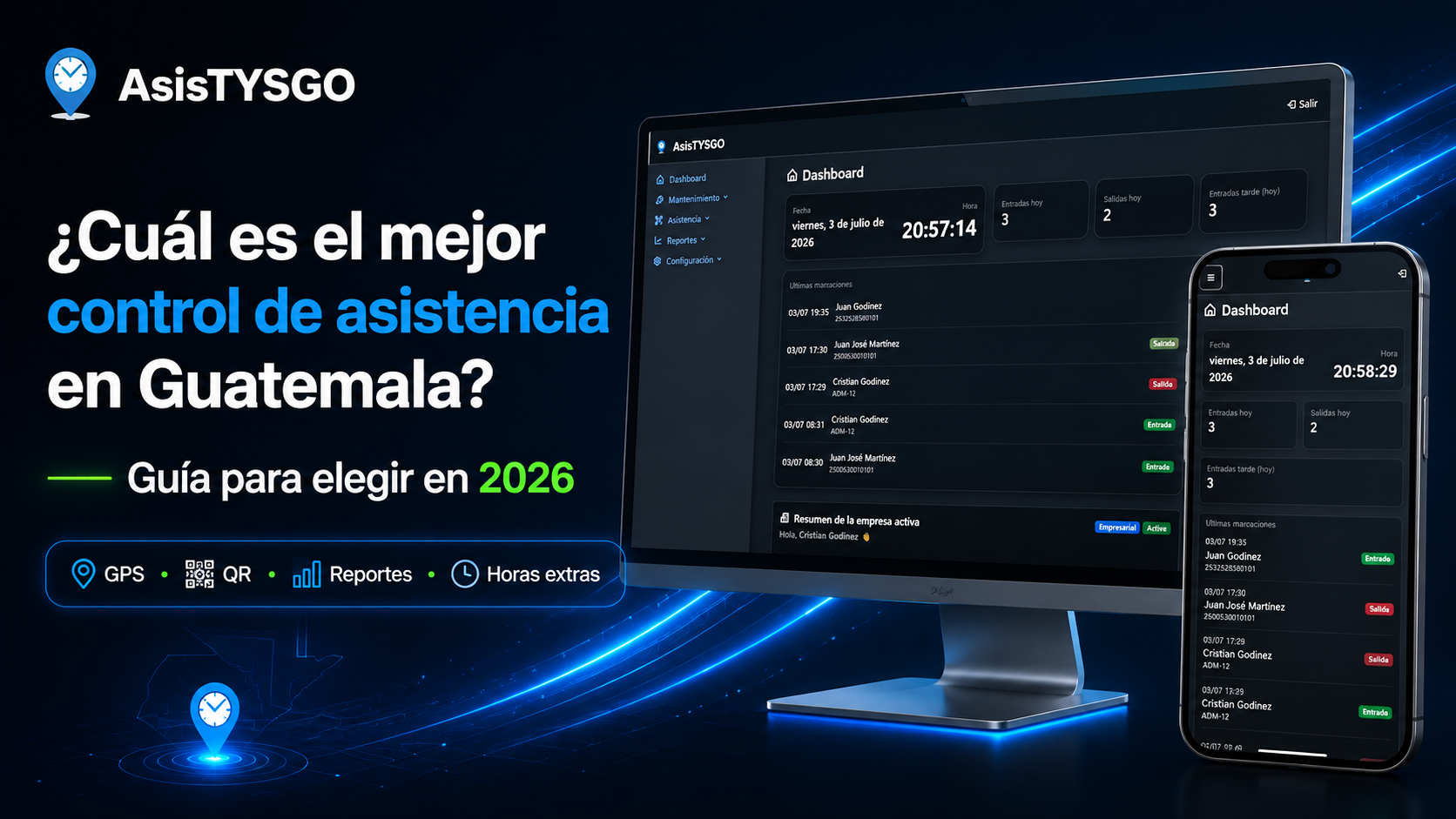¿Cuál es el mejor control de asistencia en Guatemala? Guía para elegir en 2026