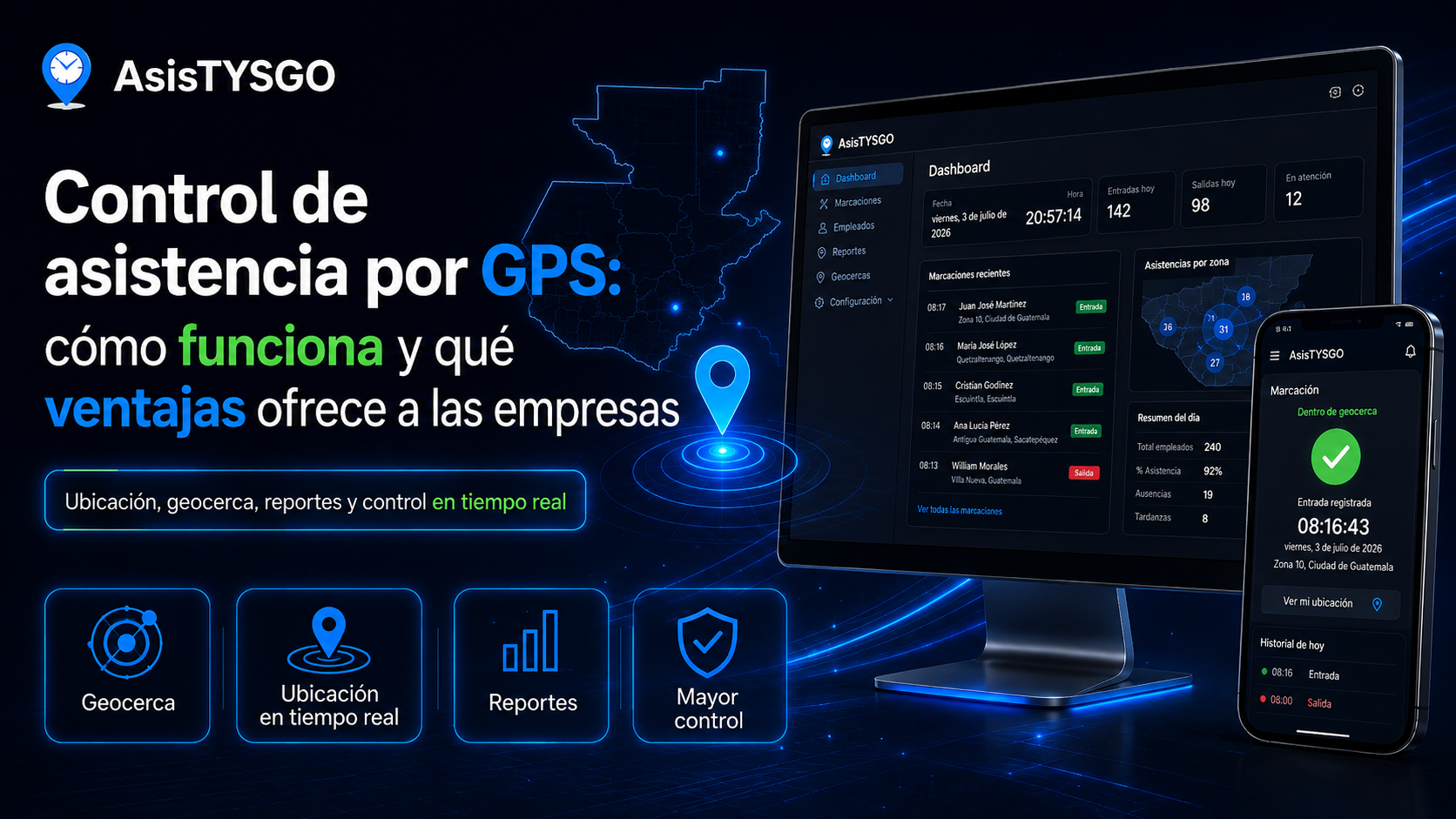 Control de asistencia por GPS cómo funciona y qué ventajas ofrece a las empresas